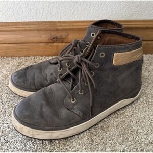 Olukai Kekaha Chukka Boots Mens 9.5 Pavement Grey Leather